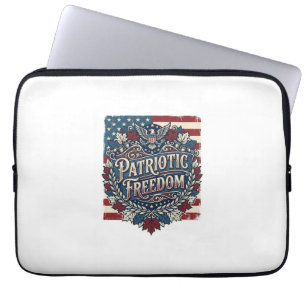 Patriotisches Herbstlaub-Vektorgrafik-T-Shirt Laptopschutzhülle