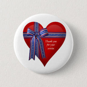 Patriotisches Herz Grafik Button