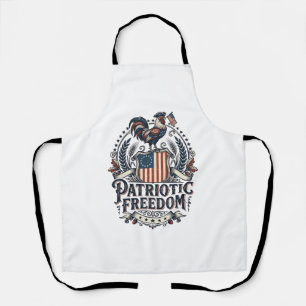 Patriotisches Hühnerhalter-Vektorgrafik-T-Shirt_1 Schürze