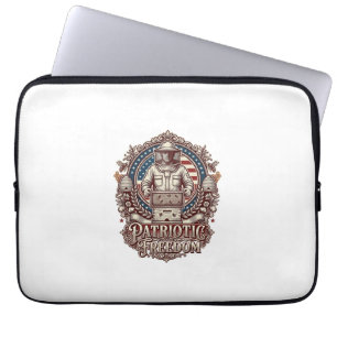 Patriotisches Imker-Vektorgrafik-T-Shirt Laptopschutzhülle