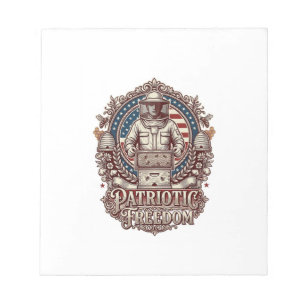Patriotisches Imker-Vektorgrafik-T-Shirt Notizblock
