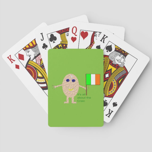 Patriotisches irisches Ei Spielkarten (Rückseite)
