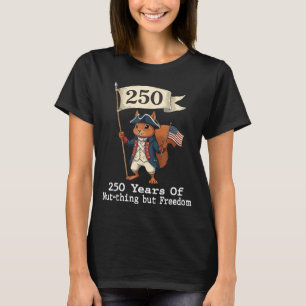 Patriotisches Jubiläums-Eichhörnchen 250 Jahre Fre T-Shirt