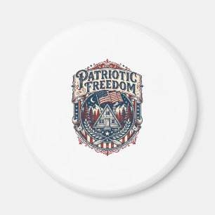 Patriotisches Kabinen-Wochenende-Vektorgrafik-T-Sh Magnet