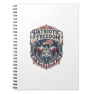 Patriotisches Kabinen-Wochenende-Vektorgrafik-T-Sh Notizblock