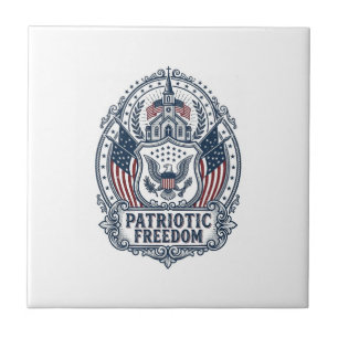 Patriotisches Kirchenlager-Vektorgrafik-T-Shirt Fliese