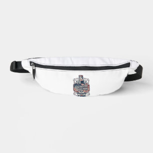 Patriotisches Kirsch-Soda Retro-Vector-Grafik-T-Sh Bauchtasche