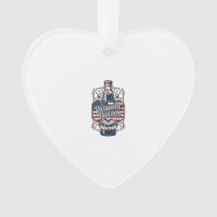 Patriotisches Kirsch-Soda Retro-Vector-Grafik-T-Sh Ornament