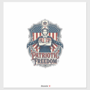 Patriotisches Krankenpfleger-Vektorgrafik-T-Shirt_ Aufkleber