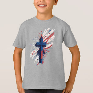 "Patriotisches Kreuz - Feiern mit Stolz und Tradit T-Shirt