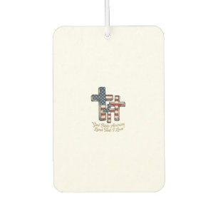 Patriotisches Kreuz Gott segne Amerika-Shirt-Desig Autolufterfrischer