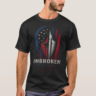 Patriotisches Krieger-Motivations-Grafiken-T-Shirt T-Shirt