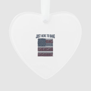 Patriotisches Kugel-Flagge Lustiges Vintage Grafik Ornament