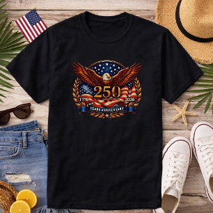 Patriotisches Kupfer-Flügel-der-Freiheit-Emblem T-Shirt