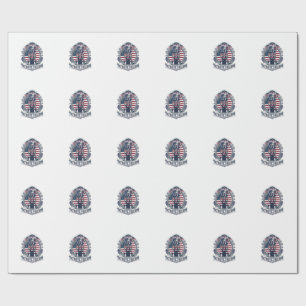 Patriotisches Labrador Retriever Vektorgrafik T-Sh Geschenkpapier