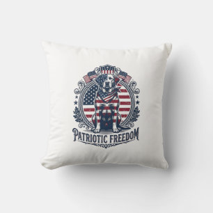 Patriotisches Labrador Retriever Vektorgrafik T-Sh Kissen