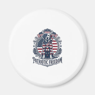Patriotisches Labrador Retriever Vektorgrafik T-Sh Magnet