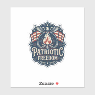 Patriotisches Lagerfeuer Nacht Vektor Grafik T-Shi Aufkleber