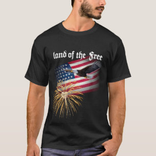 Patriotisches Land der Freien T-Shirt
