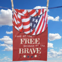 Patriotisches Land des Freien Roten Weißen Blauen