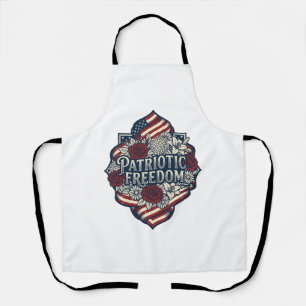 Patriotisches Landhausgarten-Vektorgrafik-T-Shirt_ Schürze
