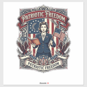 Patriotisches Lehrer Vektorgrafik T-Shirt_1 Aufkleber