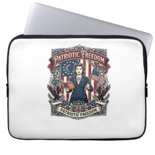Patriotisches Lehrer Vektorgrafik T-Shirt_1 Laptopschutzhülle