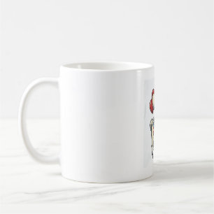 Patriotisches Llama-Vintage-Stickerei-Shirt-Design Kaffeetasse