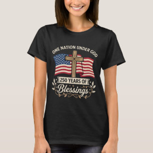 Patriotisches Mädchen liebt Jesus und auch Amerika T-Shirt