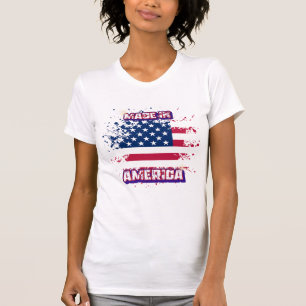 Patriotisches "Made in America" amerikanisches Fla T-Shirt
