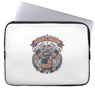 Patriotisches Mason-Glas Landleben Laptopschutzhülle