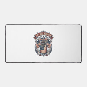 Patriotisches Mason-Glas Landleben Schreibtischunterlage
