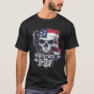 Patriotisches Military-Grunge-T-Shirt T-Shirt