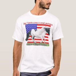 Patriotisches Miniaturpferd T-Shirt