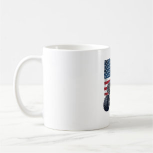 Patriotisches Monster-Truck-Vintage-Stichdesign_1 Kaffeetasse