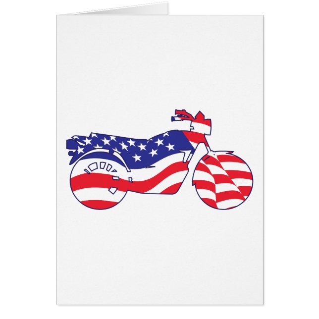 Patriotisches Motorrad (Vorne)