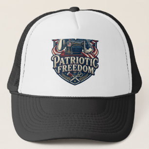 Patriotisches Näh-Mom-Vektorgrafik-T-Shirt_1 Truckerkappe