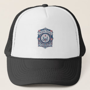Patriotisches Nähkreis-Vektorgrafik-T-Shirt Truckerkappe