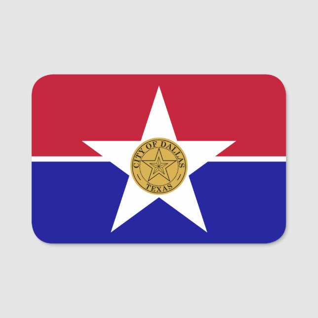 Patriotisches Namensschild mit der Flagge von Dall (Vorderseite)