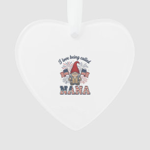 Patriotisches Nana-Gnom-Vintage-Oma-Shirt Des Ornament