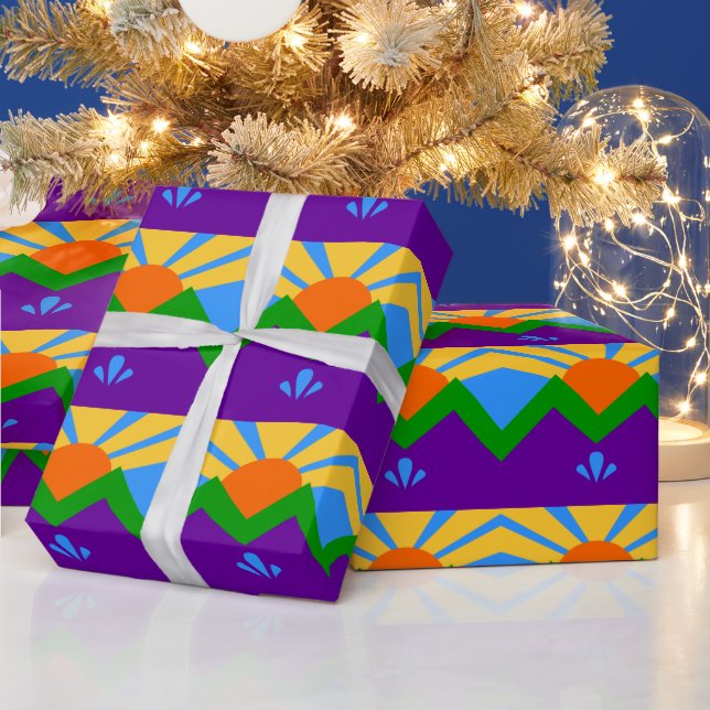 Patriotisches Packpapier, Fahne von Manitou Spring Geschenkpapier (Feiertage)