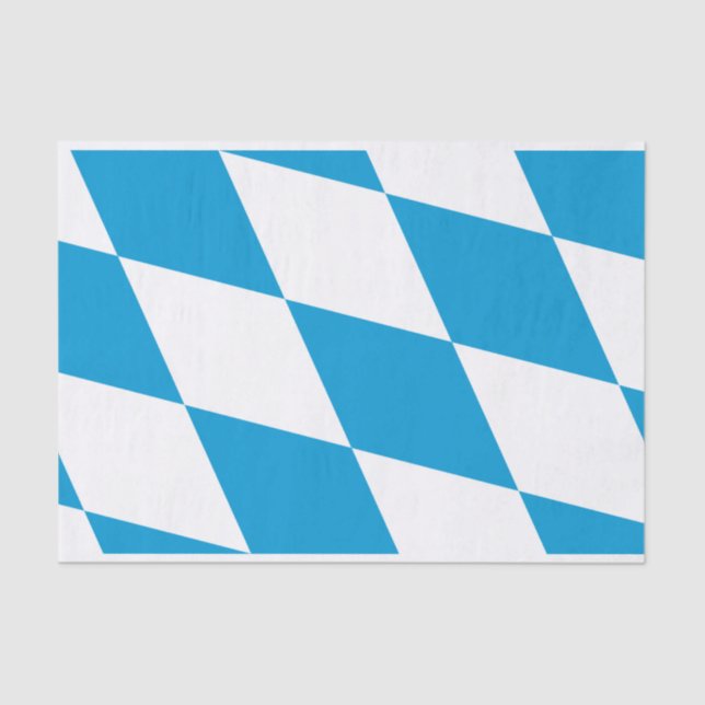 Patriotisches Papiertaschentuch mit bayerischer Fl Seidenpapier (Vorderseite)
