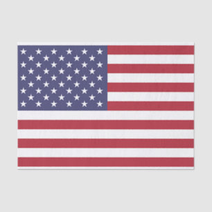 Patriotisches Papiertaschentuch mit der Flagge der Seidenpapier