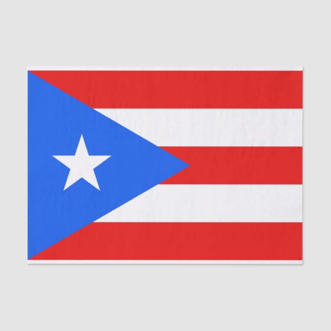 Patriotisches Papiertaschentuch mit der Flagge Pue Seidenpapier (Vorderseite)