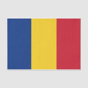 Patriotisches Papiertaschentuch mit der Flagge Rum Seidenpapier