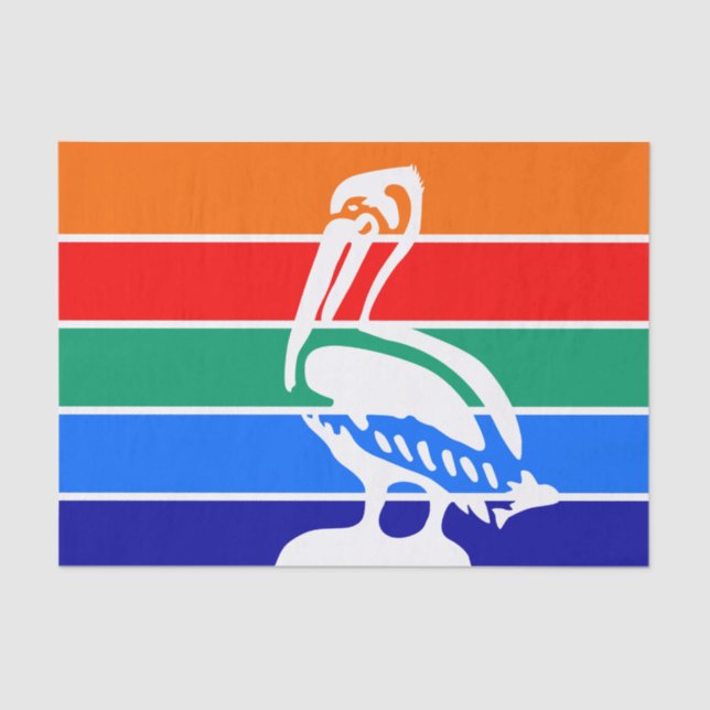 Patriotisches Papiertaschentuch mit der Flagge von Seidenpapier (Vorderseite)