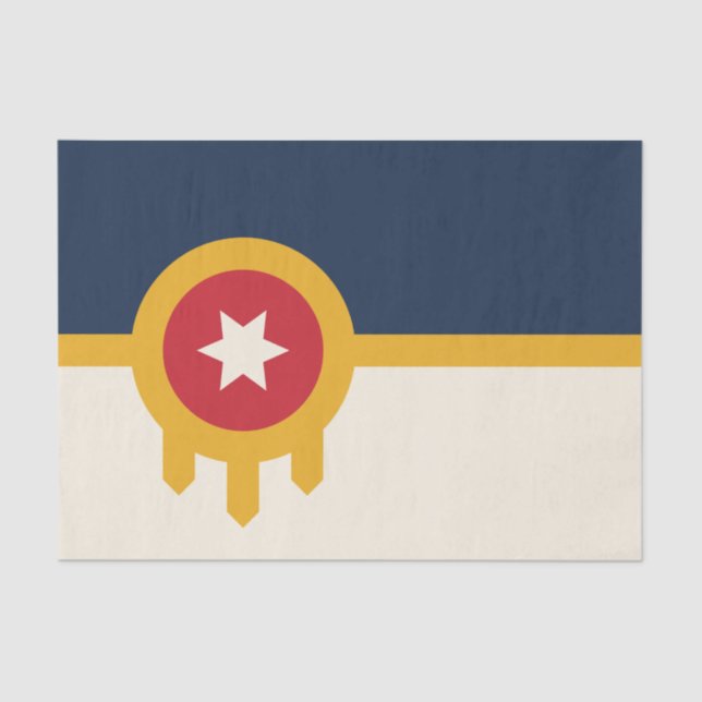 Patriotisches Papiertaschentuch mit der Flagge von Seidenpapier (Vorderseite)