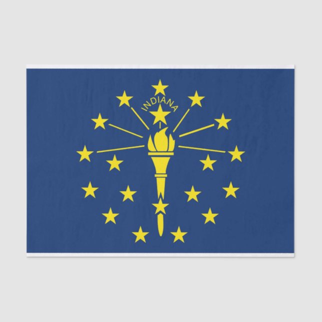 Patriotisches Papiertaschentuch mit der Flagge von Seidenpapier (Vorderseite)