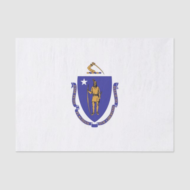 Patriotisches Papiertaschentuch mit Fahne von Mass Seidenpapier (Vorderseite)