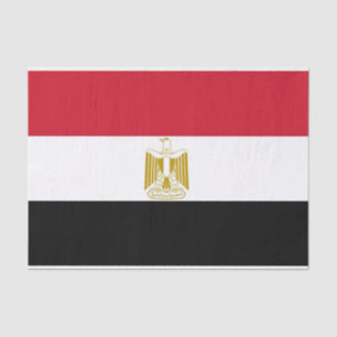 Patriotisches Papiertaschentuch mit Flagge Ägypten Seidenpapier
